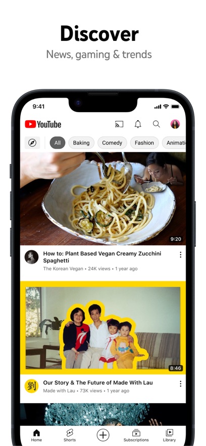 YouTube 订阅列表